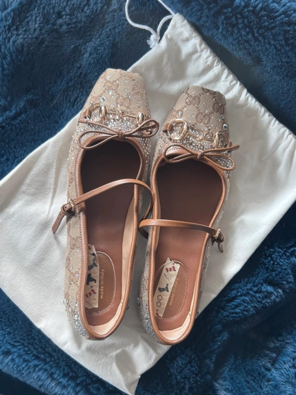 Horsebit ballet flats size 39